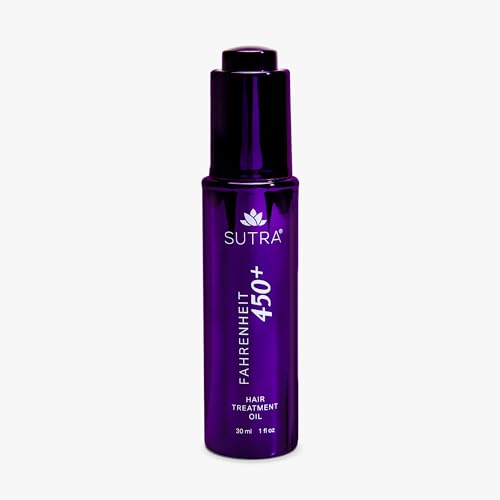SUTRA Fahrenheit 450+ Multi‑Purpose Oil for Hair, Skin & Scalp | Heat Protection to 450 °F | Frizz Control, Shine & Deep Hydration – Face, Body & Pre‑Shampoo Treatment