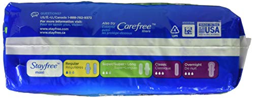 Stayfree Maxi Pads for Women with Reliable Period Protection