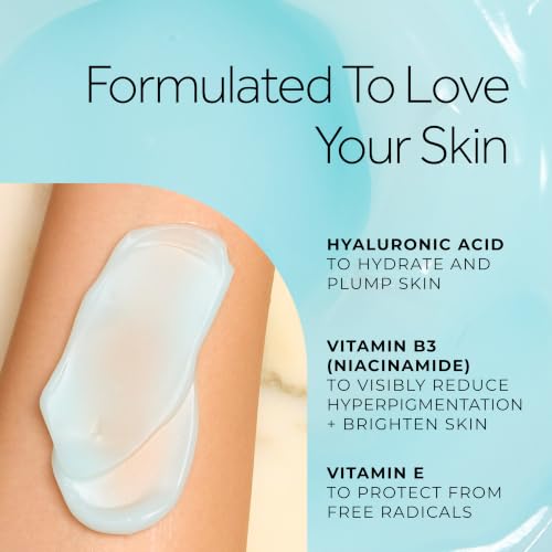 POND’S Fresh Hydration Gel Moisturizer – 24 HR Hydration with Vitamin E, Hyaluronic Acid & Vitamin B3 – Alcohol & Oil-Free Face Moisturizer – Dermatologist Tested, 3.4 oz
