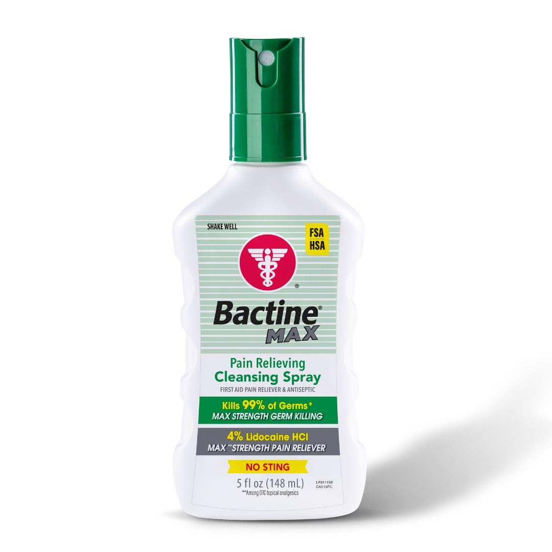 Bactine MAX Pain Relieving Wound Cleansing Spray