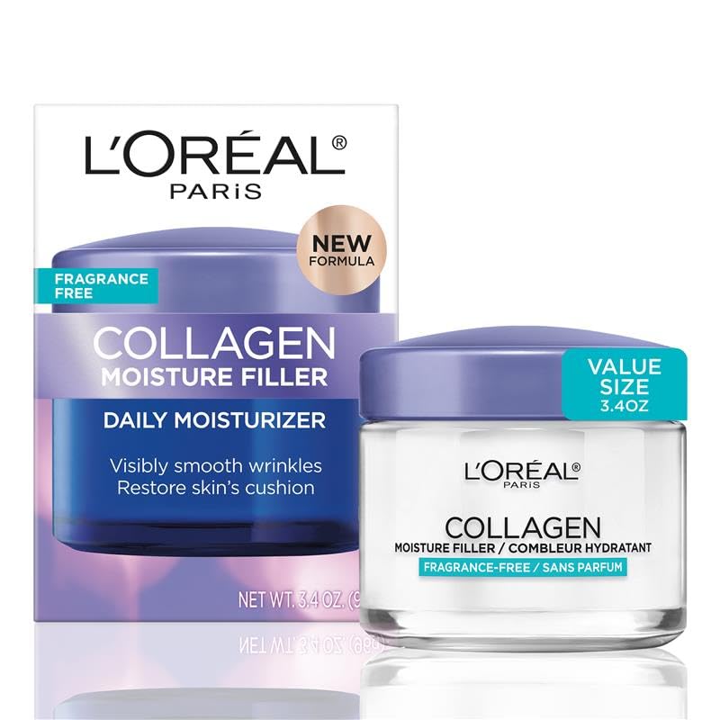 L’Oreal Paris Collagen Daily Face Moisturizer, Anti Aging Face Cream to Reduce Wrinkles and Provide Intense Hydration