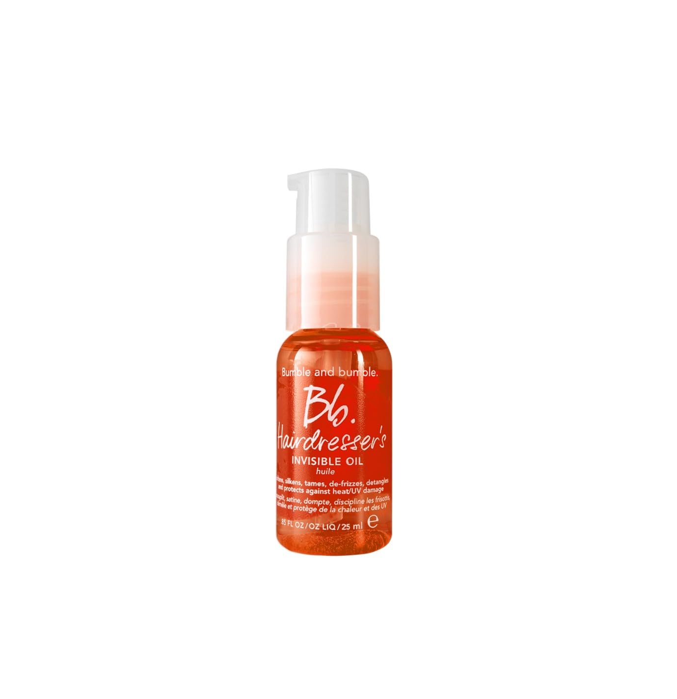 Bumble and bumble. Hairdresser's Invisible Oil Frizz-Reducing Hair Oil | Heat Protection, Frizz Control + Shine | Curly, Wavy, Straight | With Grapeseed, Coconut + Argan Oils