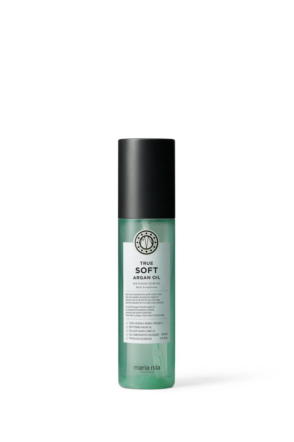 Maria Nila True Soft, Moisturizing Argan Oil For Dry Brittle Hair, Argan Oil Remoisturises & Reduces Frizz, 100% Vegan & Sulfate/Paraben free