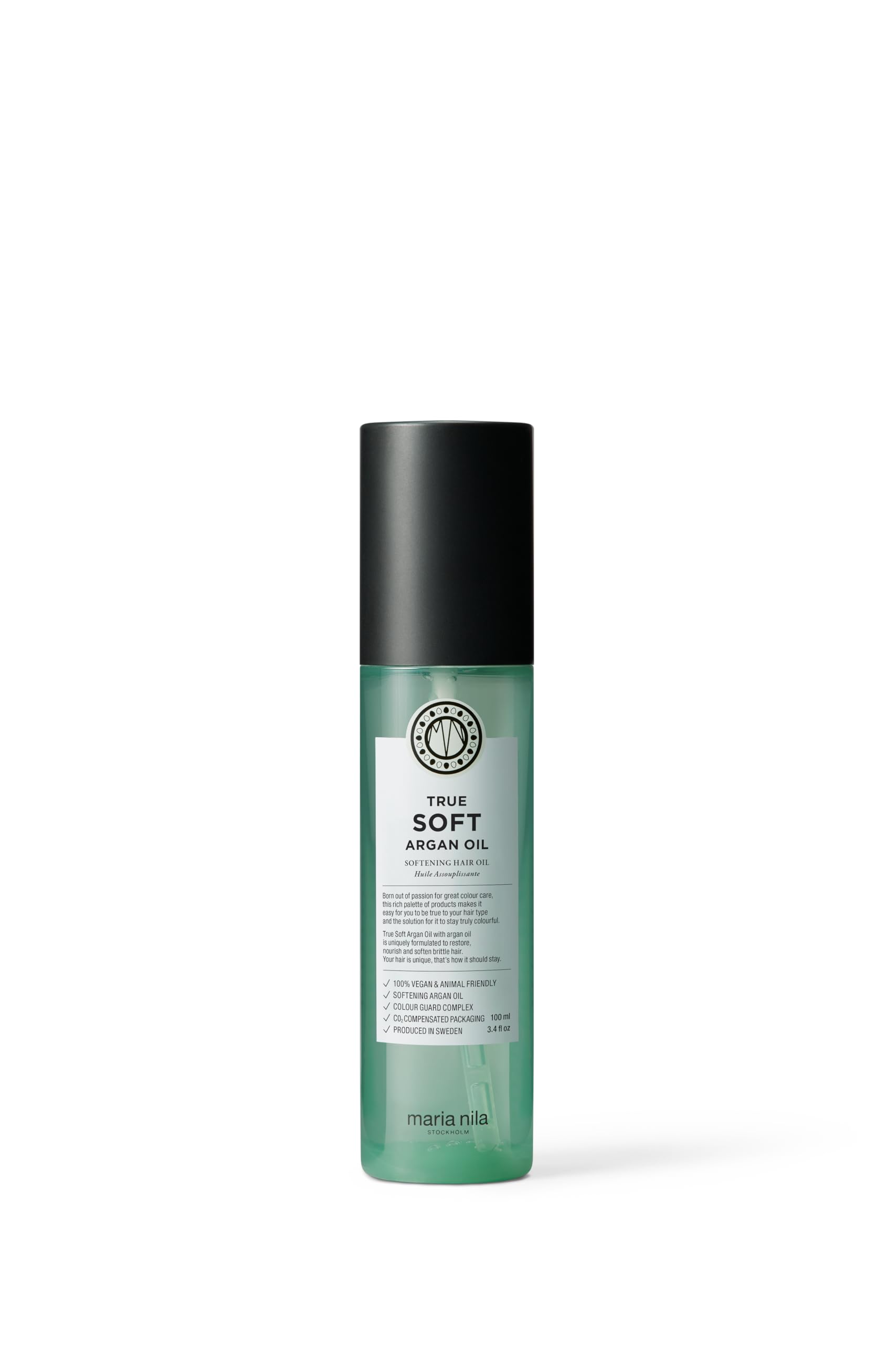 Maria Nila True Soft, Moisturizing Argan Oil For Dry Brittle Hair, Argan Oil Remoisturises & Reduces Frizz, 100% Vegan & Sulfate/Paraben free
