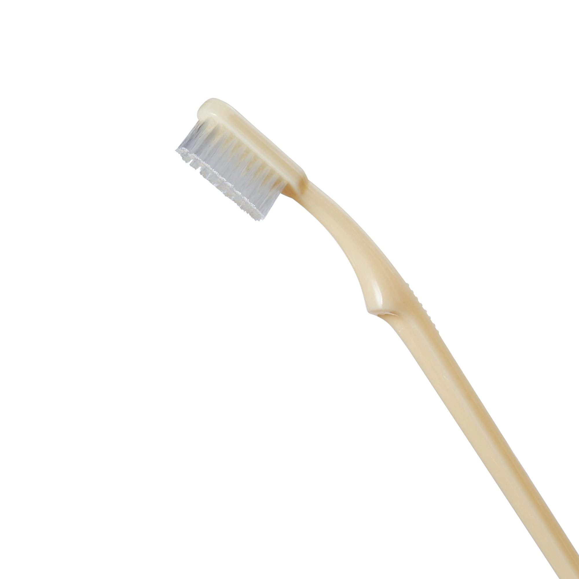 McKesson Toothbrush, Ivory, Medium Bristles, Curved, Individually Wrapped, 144 Count, 10 Packs, 1440 Total