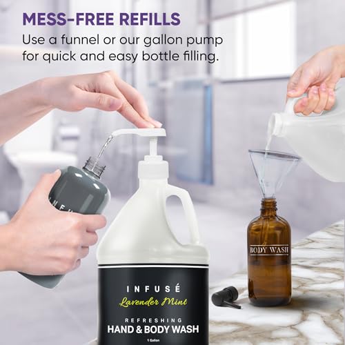Hand/Body Wash | Infuse Lavender Mint Hotel | 1 Gallon | For Hospitality & Vacation Rentals to Refill Dispensers