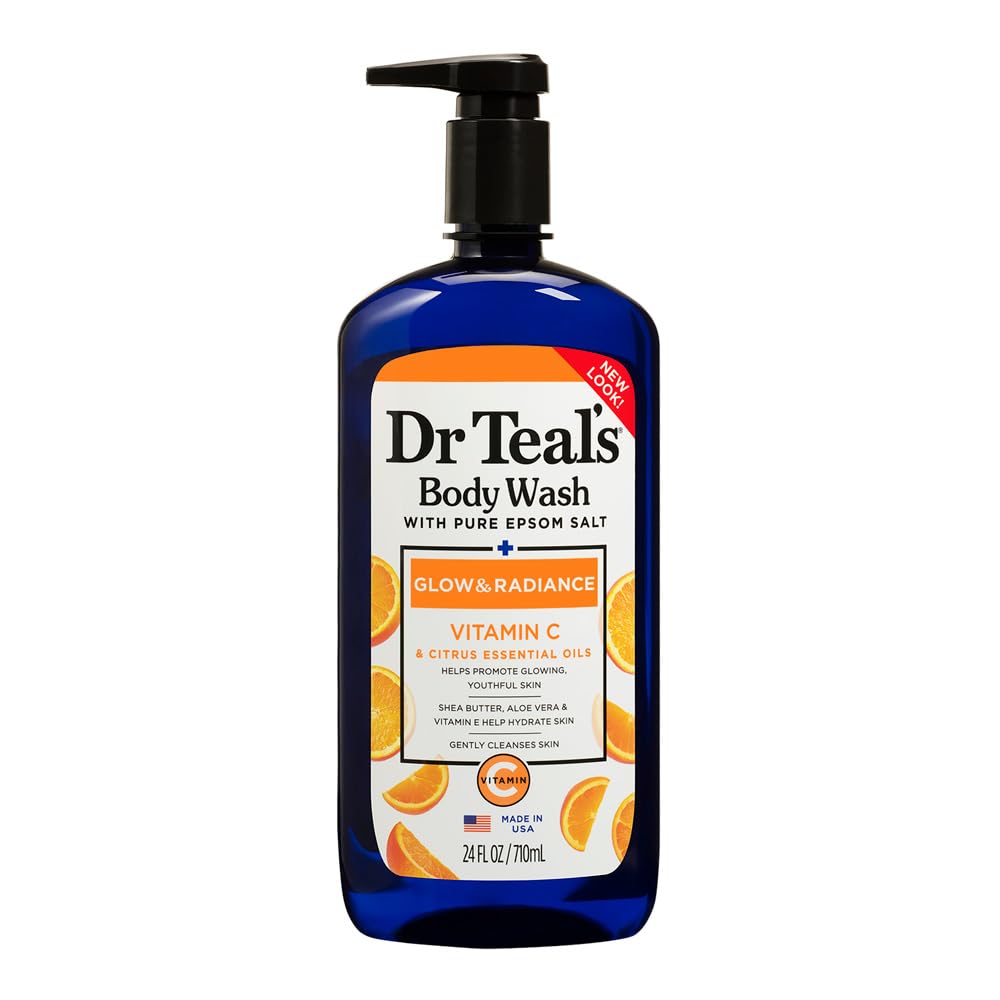 Dr Teal's Pure Epsom Salt Body Wash 24 Fl Oz, 2-Pack