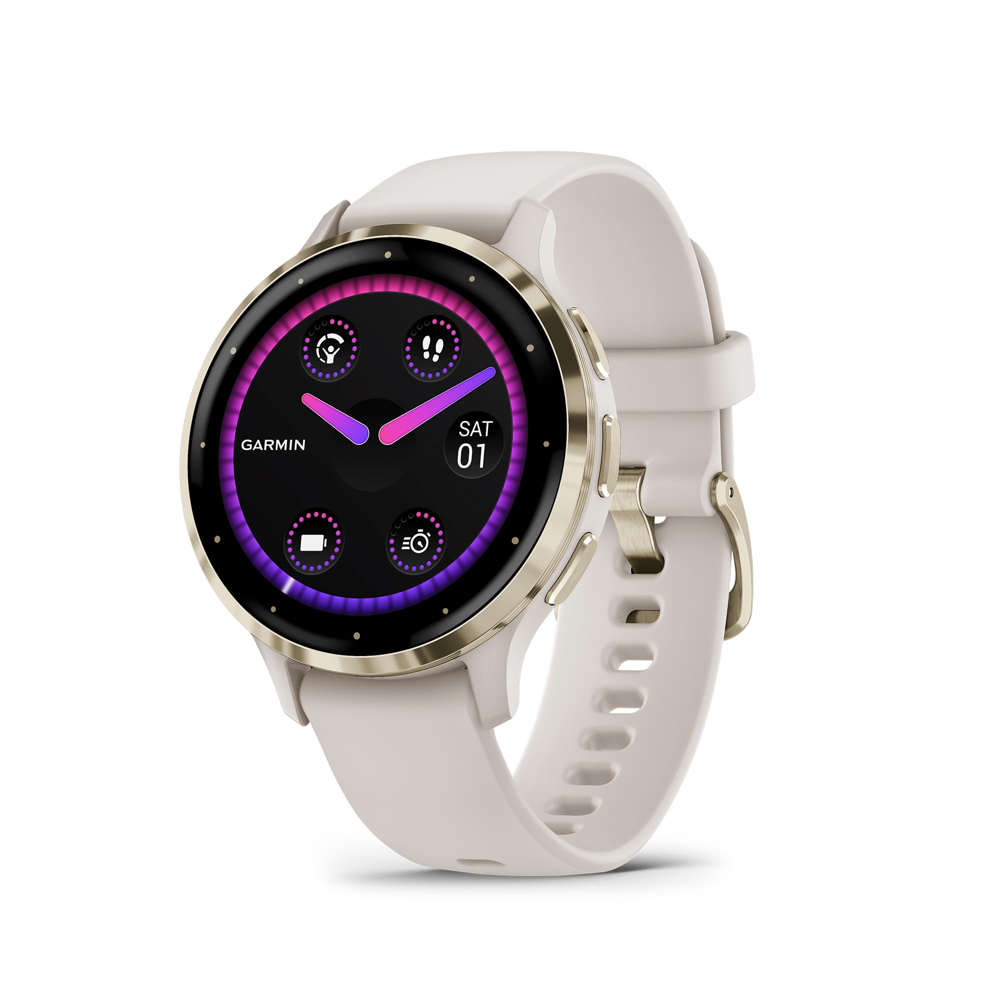 Garmin Venu 3 AMOLED Smartwatch with Stainless Steel Bezel