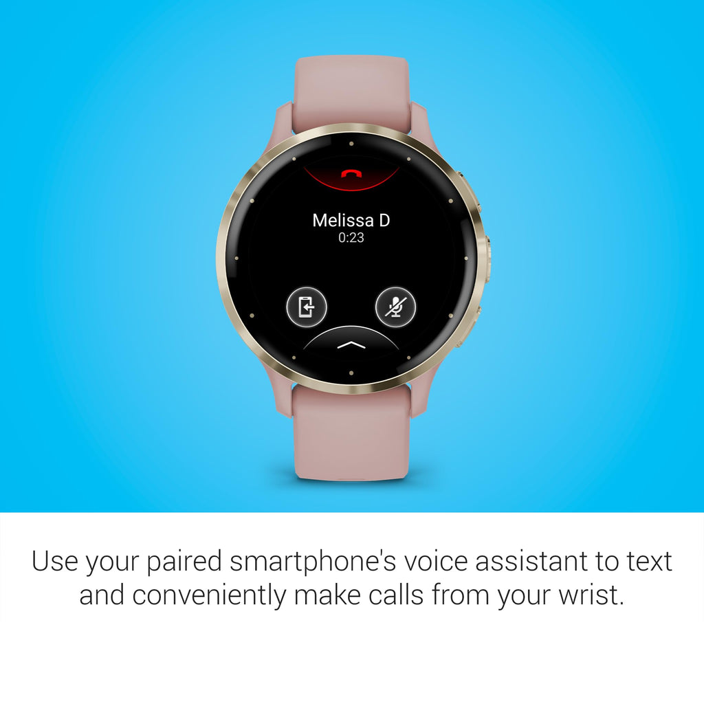 Garmin Venu 3 AMOLED Smartwatch with Stainless Steel Bezel