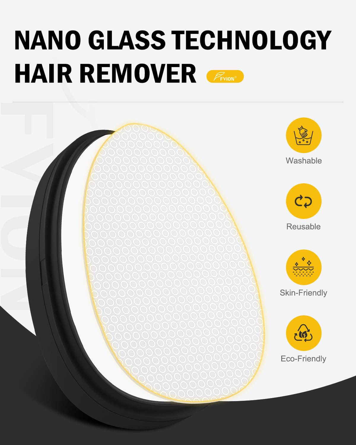 FVION Crystal Hair Eraser for Women, Painless Hair Remover, Removal Device Shaving