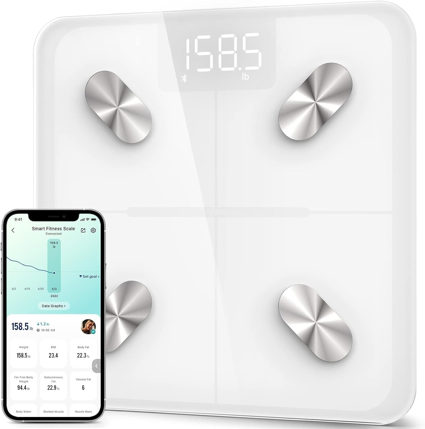 Etekcity Smart Body Weight & Composition Scale