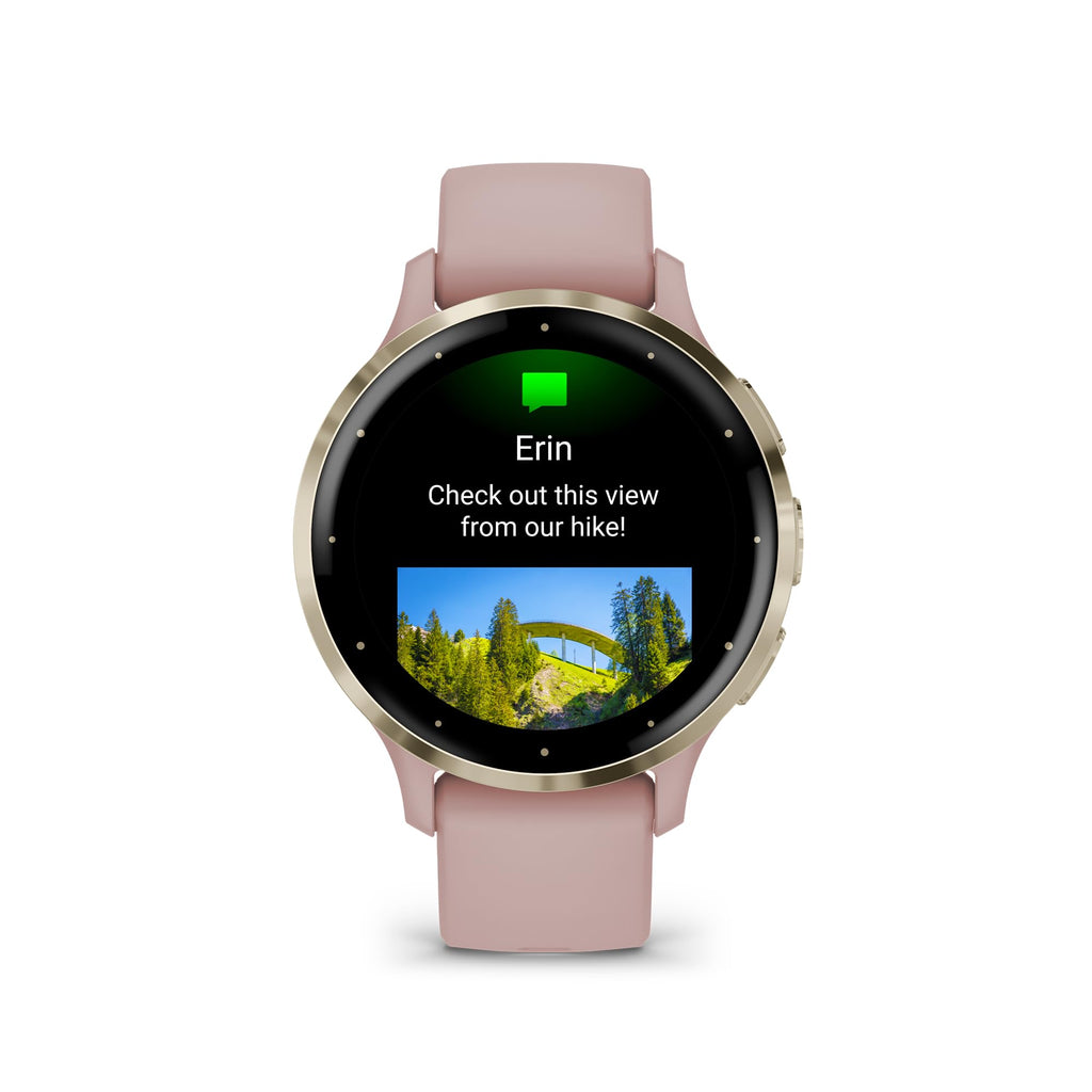 Garmin Venu 3 AMOLED Smartwatch with Stainless Steel Bezel