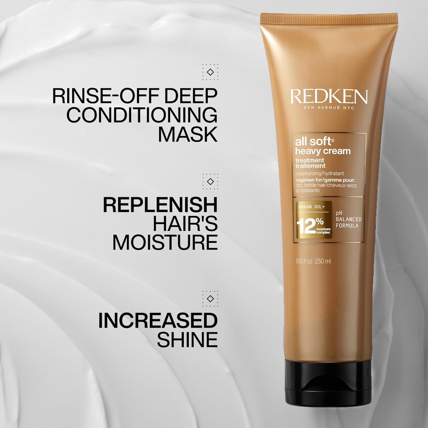Redken All Soft Heavy Cream Mask Treatment – For Dry Hair, 8.5 Fl Oz