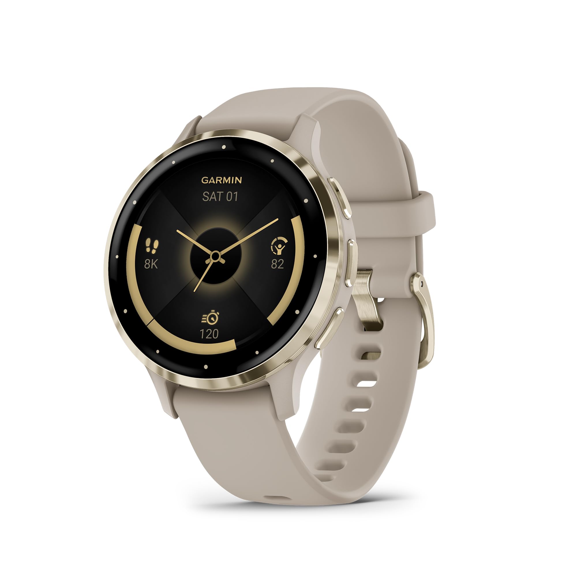 Garmin Venu 3 AMOLED Smartwatch with Stainless Steel Bezel
