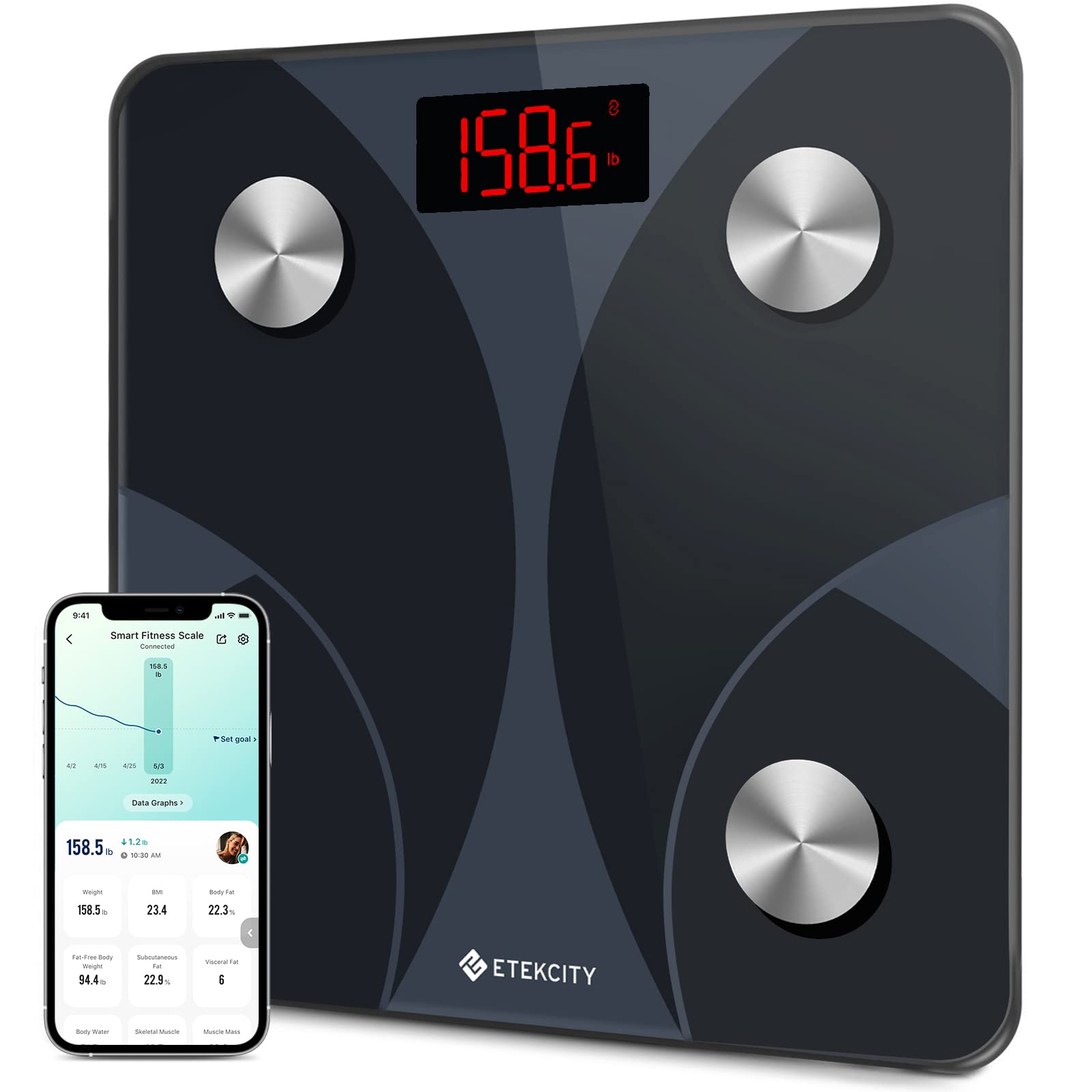 Etekcity Smart Body Weight & Composition Scale