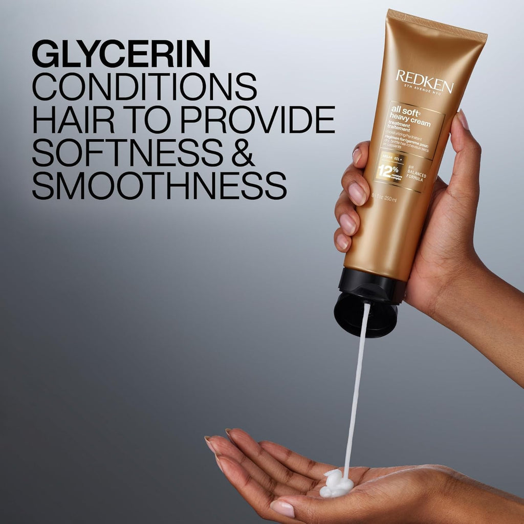 Redken All Soft Heavy Cream Mask Treatment – For Dry Hair, 8.5 Fl Oz