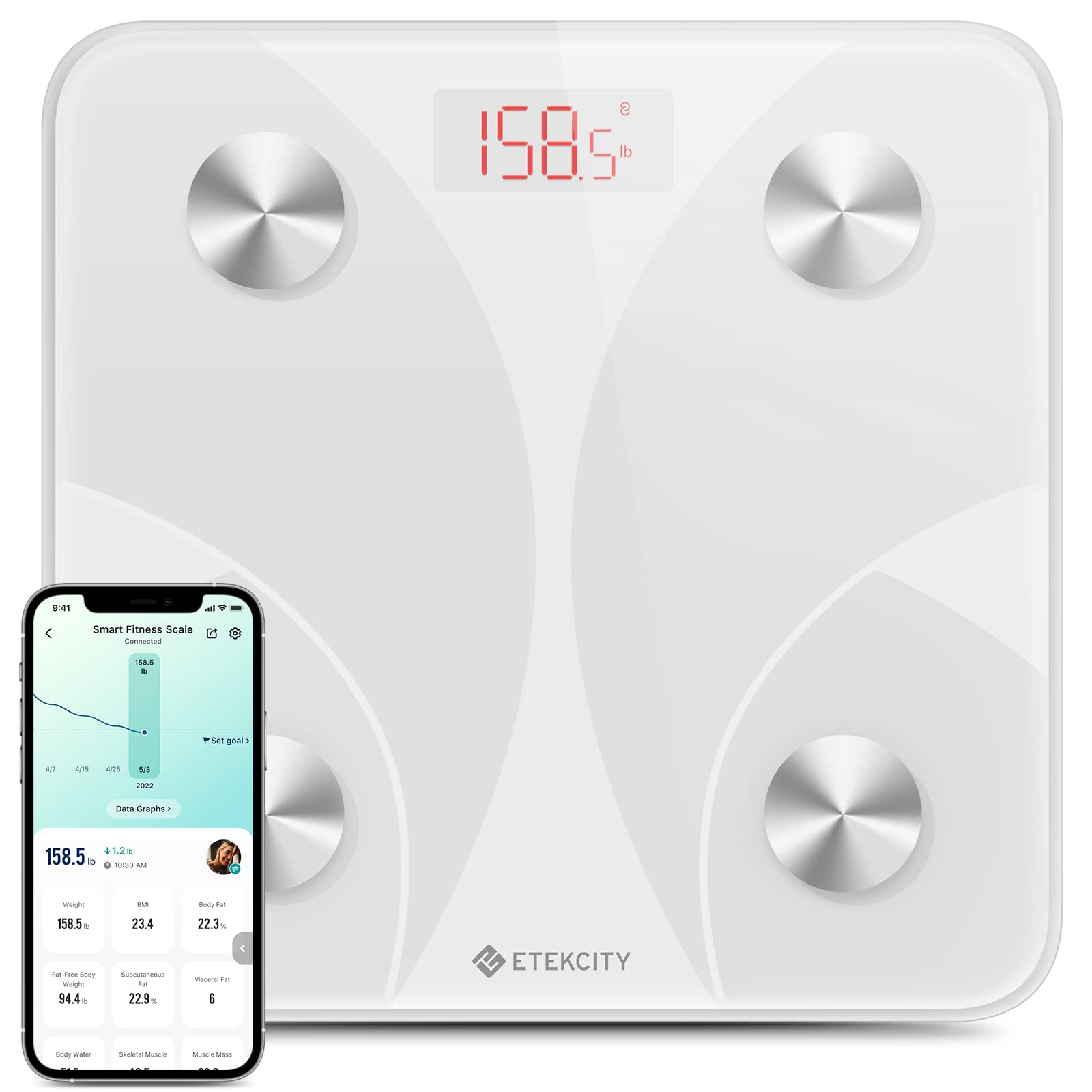 Etekcity Smart Body Weight & Composition Scale