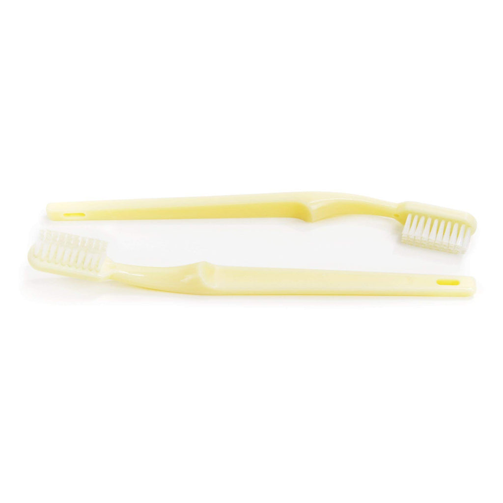 McKesson Toothbrush, Ivory, Medium Bristles, Curved, Individually Wrapped, 144 Count, 10 Packs, 1440 Total