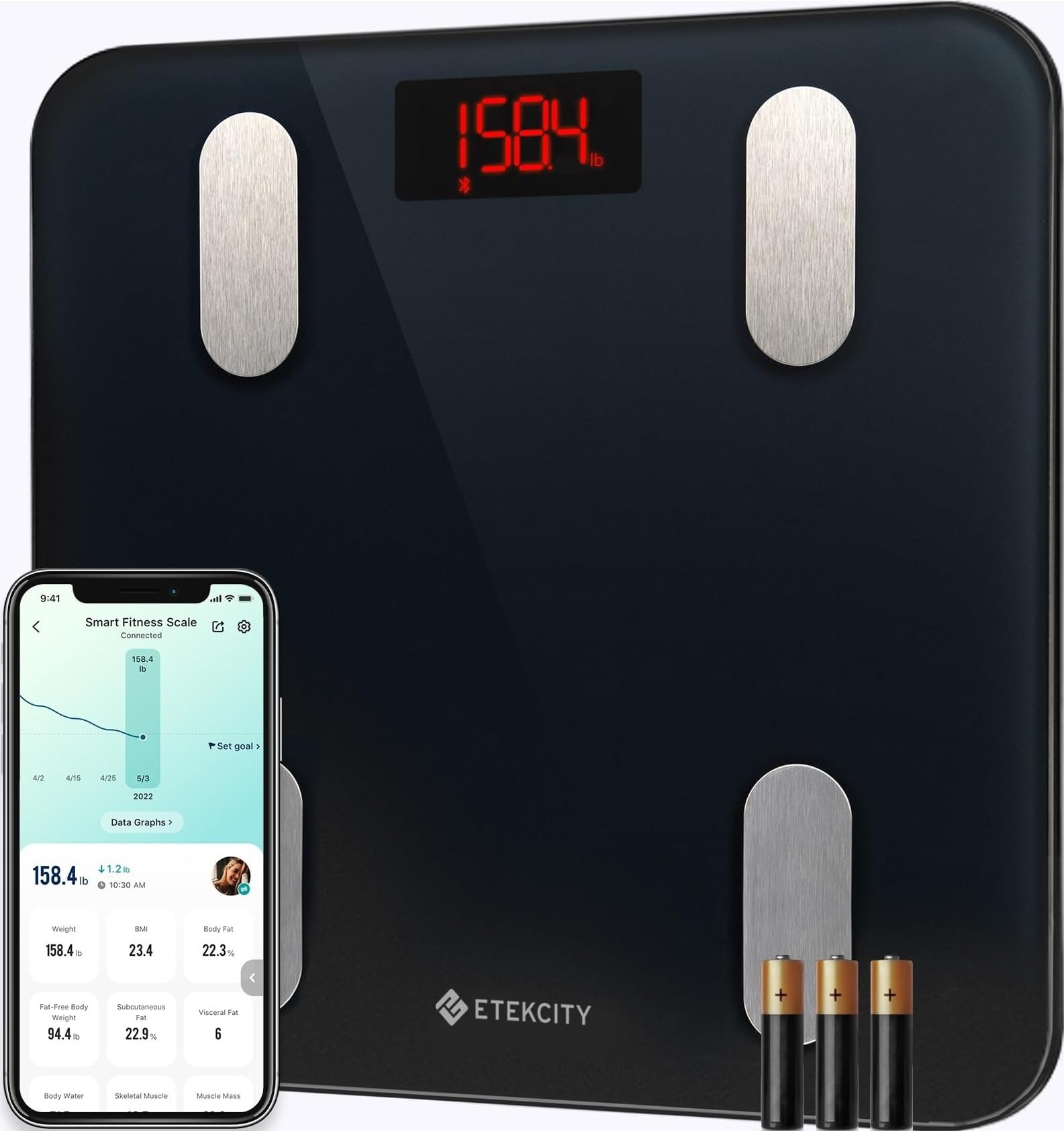 Etekcity Smart Body Weight & Composition Scale