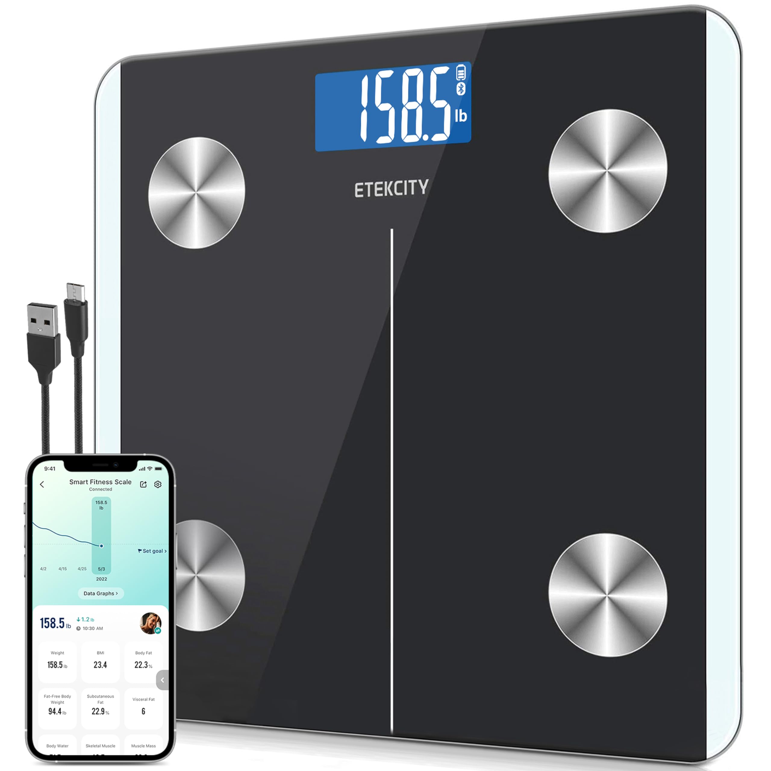 Etekcity Smart Body Weight & Composition Scale