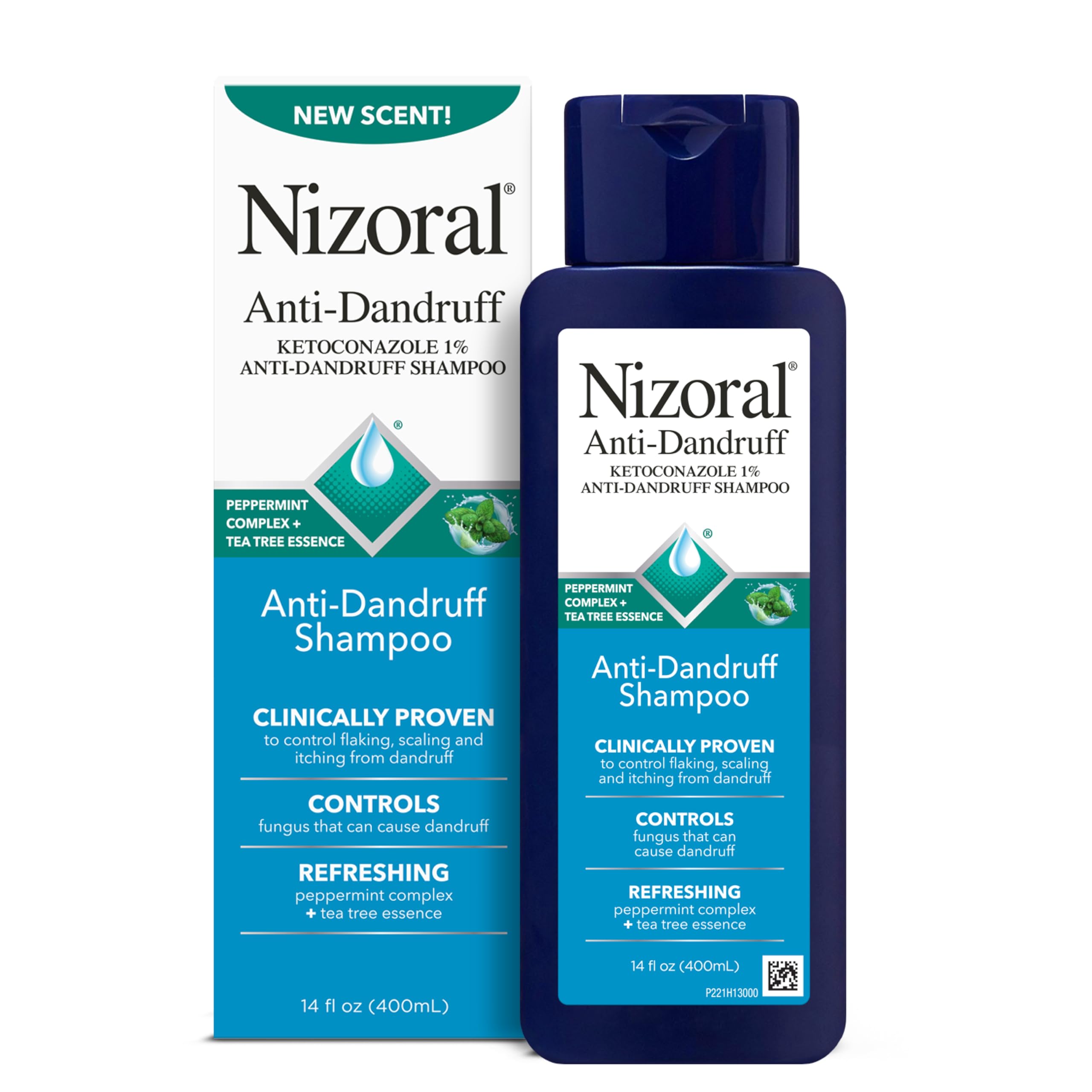 Nizoral Anti-Dandruff Shampoo with 1% Ketoconazole, 14 Fl Oz, Anti Fungal Shampoo