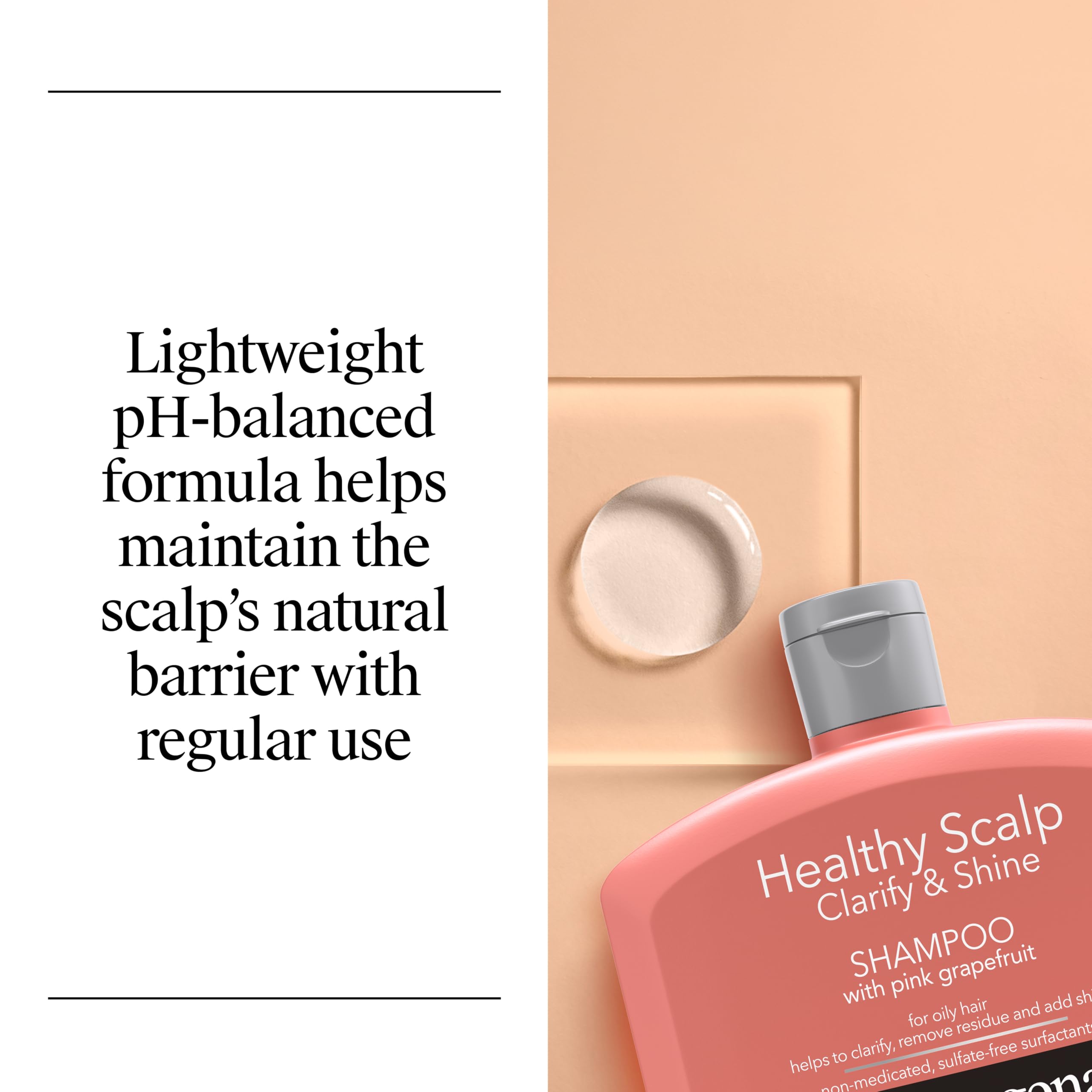 Neutrogena Healthy Scalp Clarify & Shine Shampoo, Pink Grapefruit 12 fl oz