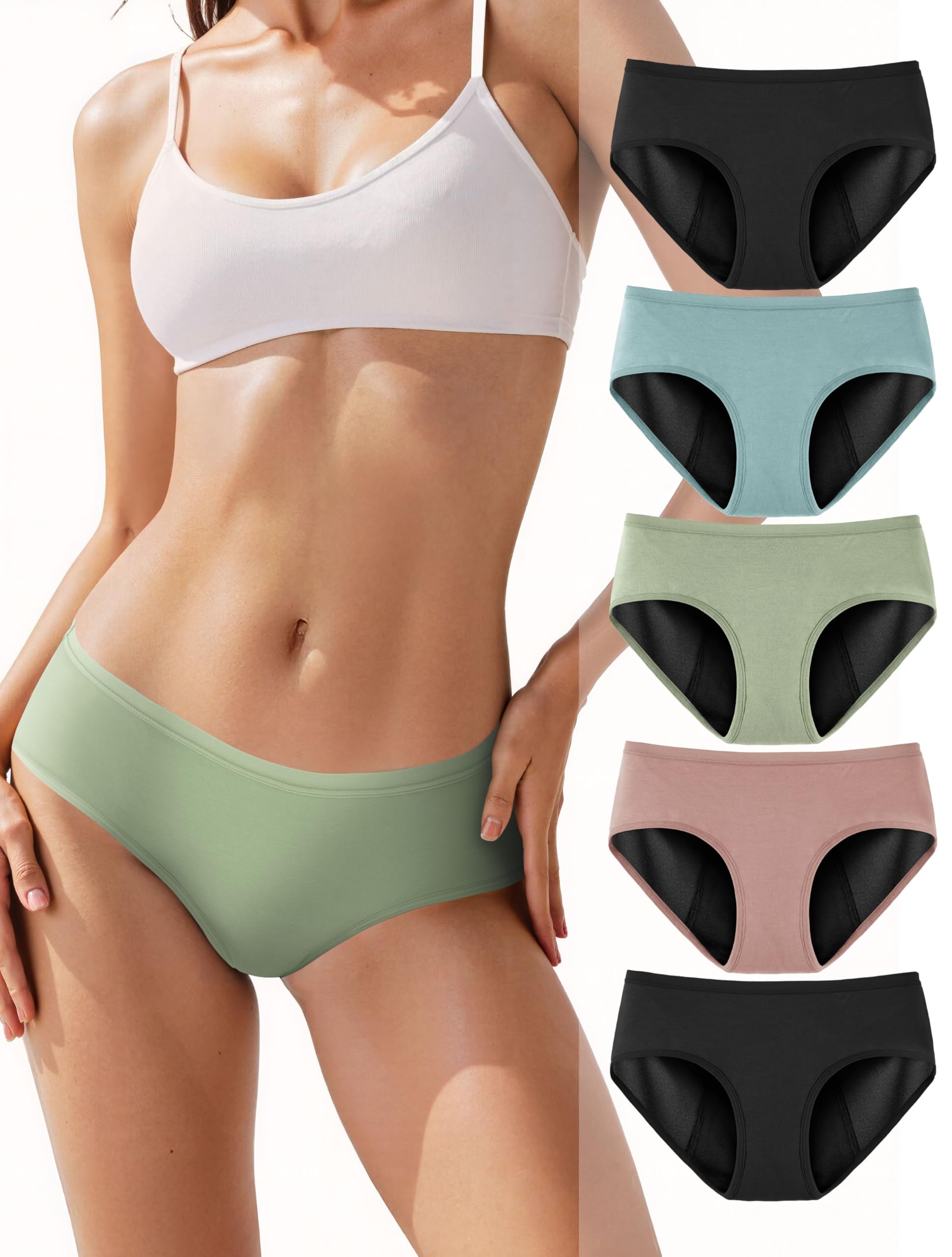TIICHOO Heavy Flow Leakproof Period Underwear for Women