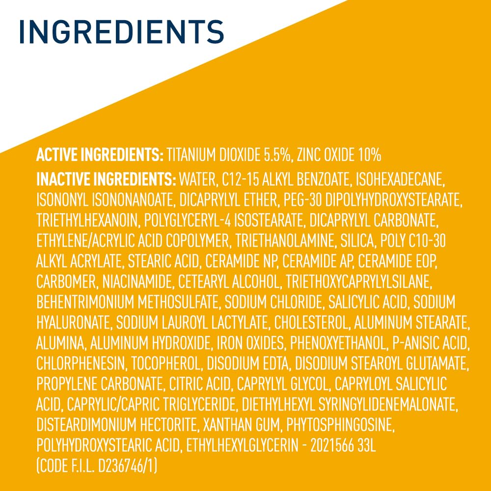 CeraVe Hydrating Mineral Sunscreen SPF 30 with Sheer Tint | Tinted Mineral Sunscreen with Zinc Oxide & Titanium Dioxide | Blends Seamlessly For Healthy Glow | 1.7 Fluid Ounce