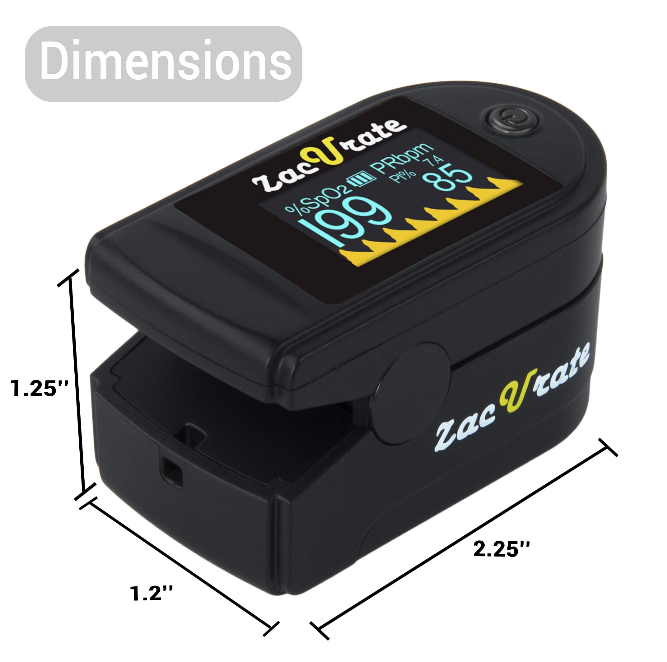 Zacurate 500 Series Fingertip Pulse Oximeter Monitor