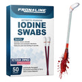 Povidone Iodine Antiseptic Swabs for Wound Care 50 Pack