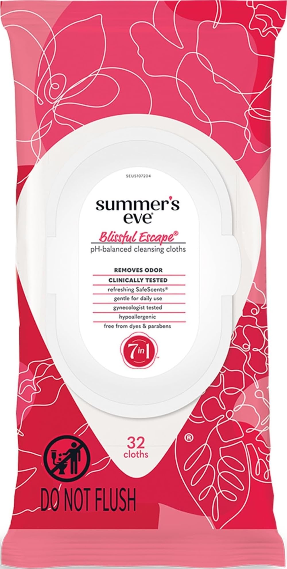 Summer's Eve Blissful Escape Feminine Wipes 32 Count