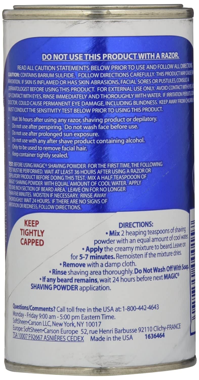 Magic Shaving Powder Blue Regular Strength 5 oz (Pack of 5)