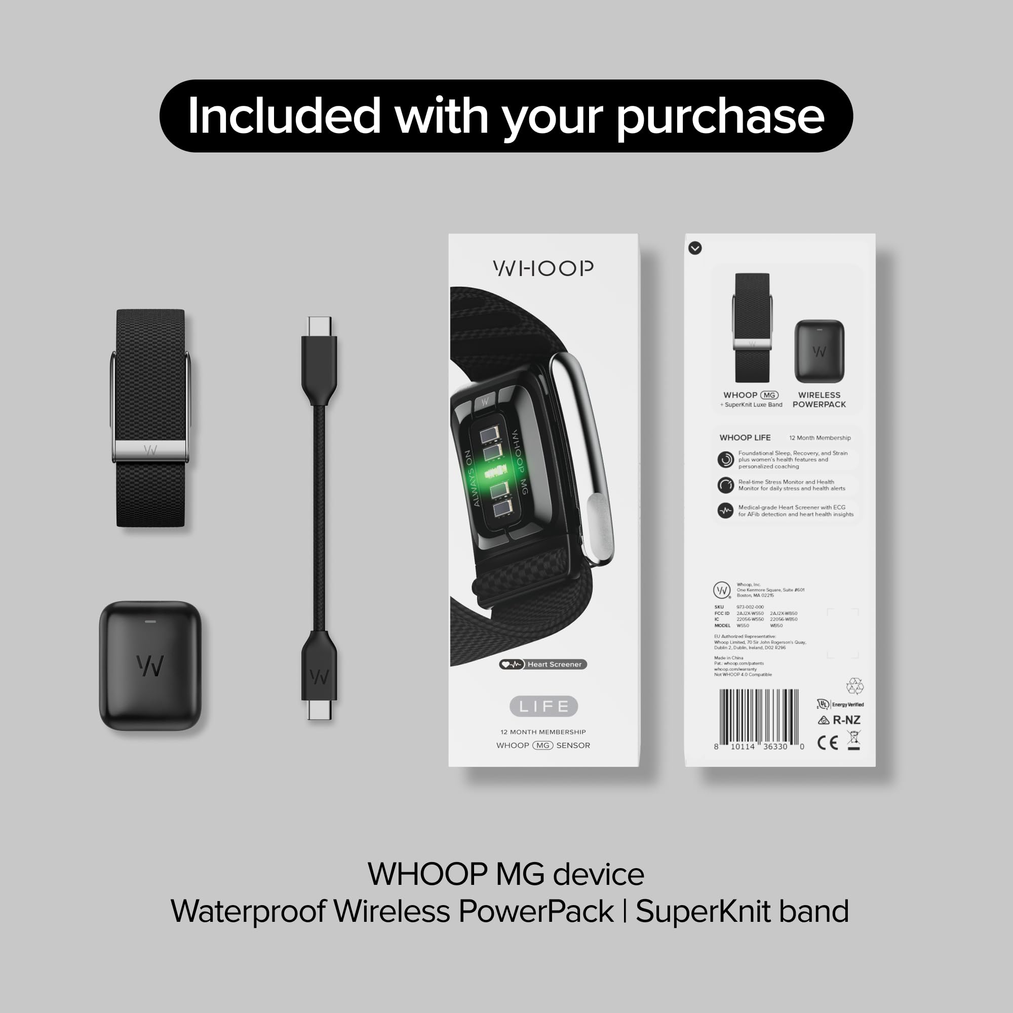 WHOOP 5.0/MG Health & Fitness Activity Tracker