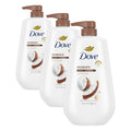 Dove Body Wash with Pump Restore Coconut & Cocoa Butter for 24hr Lotion-Soft Skin Moisturizing Skin Cleanser with No Sulfates No Parabens 30.6 Oz