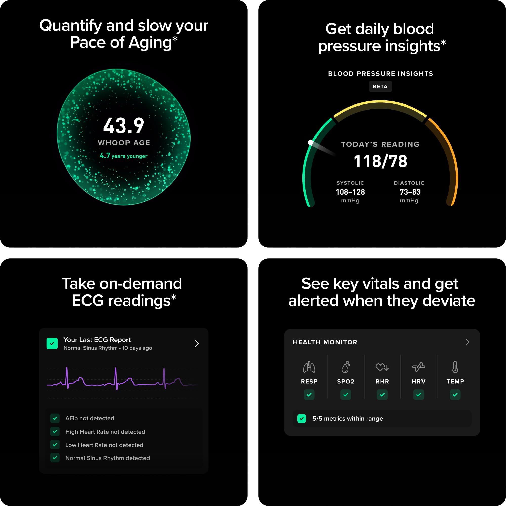 WHOOP 5.0/MG Health & Fitness Activity Tracker