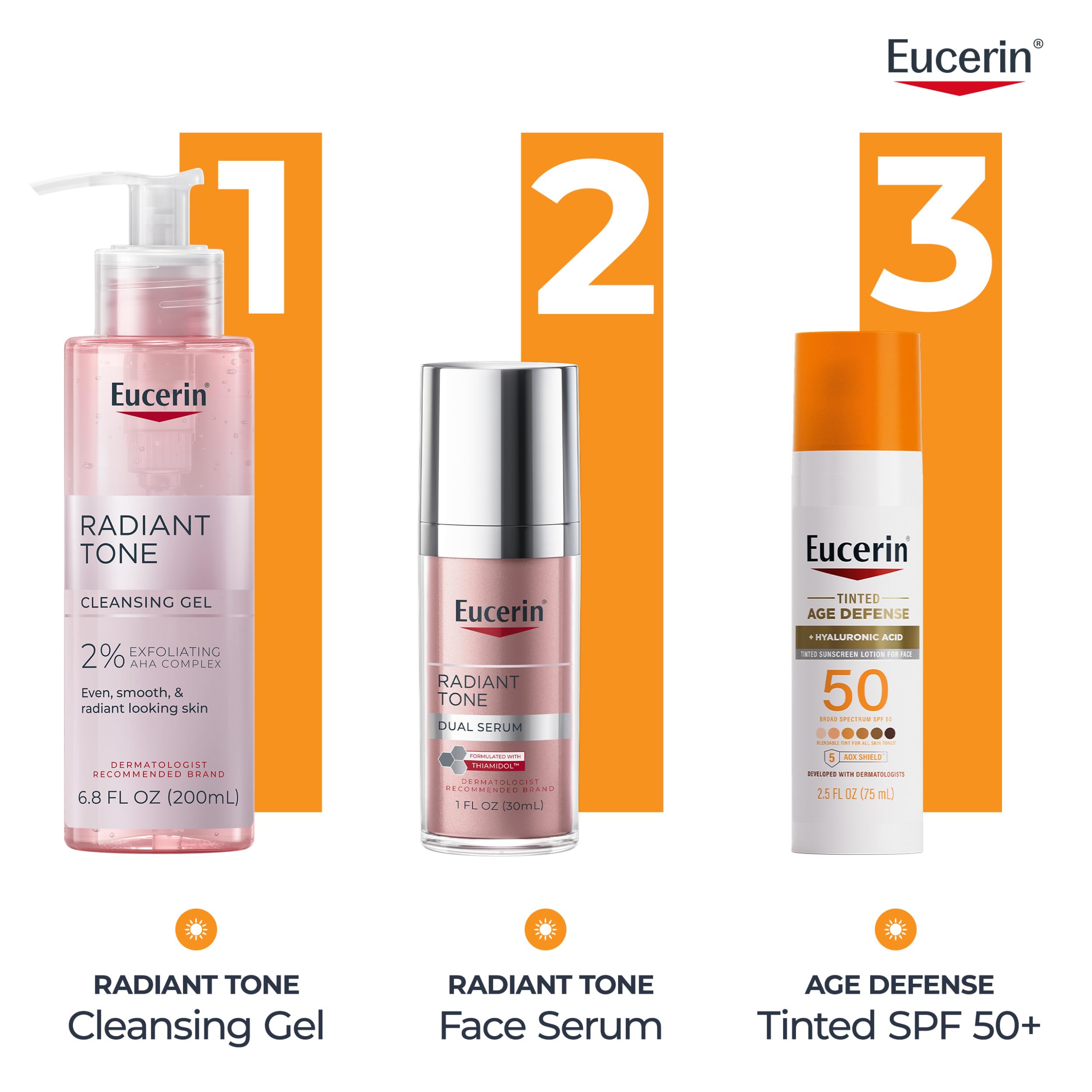 Eucerin Sun Age Defense Tinted Face Lotion SPF 50, 2.5 FL OZ