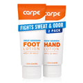 Carpe Sweat Absorbing Hand & Foot Lotion Bundle, Eucalyptus