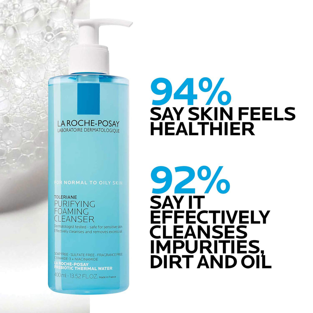La Roche-Posay Toleriane Purifying Foaming Facial Cleanser with Niacinamide