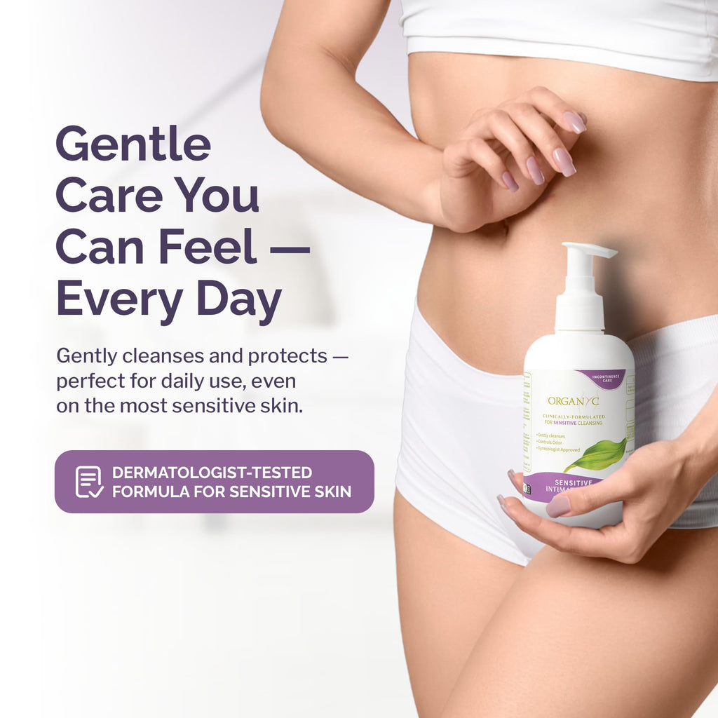 Organyc Gentle Feminine Wash with Thyme Extract 8.5 Fl Oz