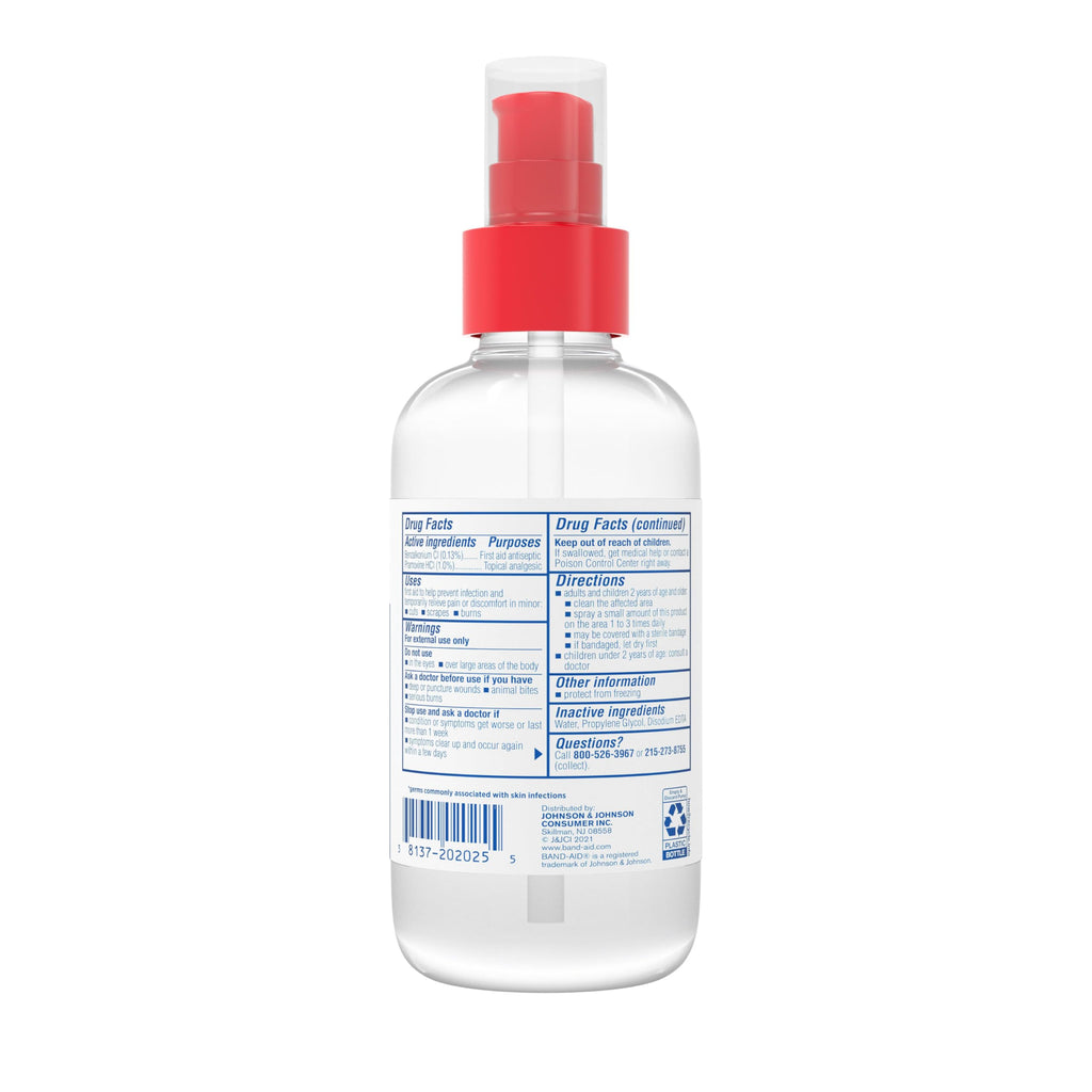 Band-Aid Antiseptic Cleansing Spray for Wound Care