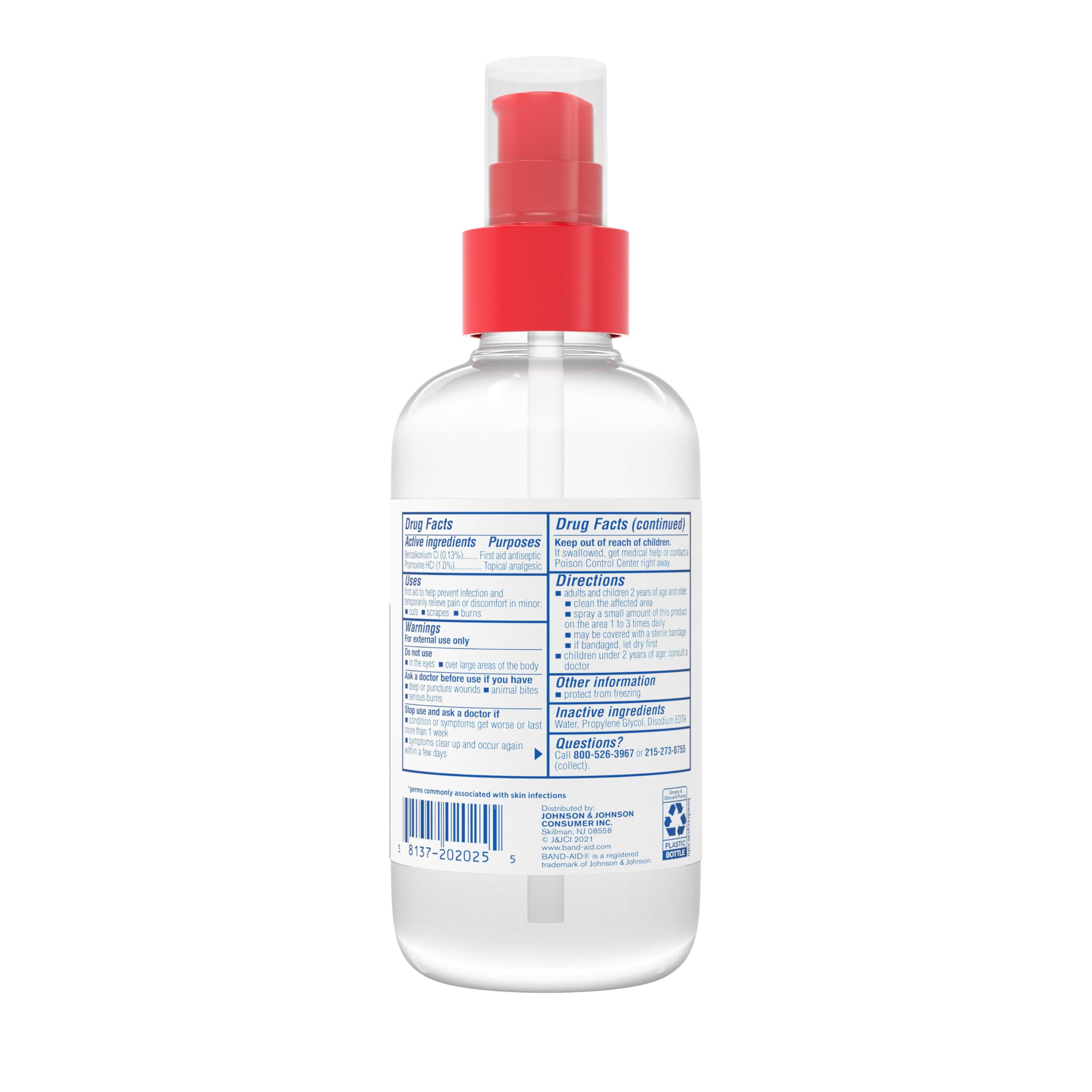 Band-Aid Antiseptic Cleansing Spray for Wound Care