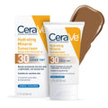 CeraVe Hydrating Mineral Sunscreen SPF 30 with Sheer Tint | Tinted Mineral Sunscreen with Zinc Oxide & Titanium Dioxide | Blends Seamlessly For Healthy Glow | 1.7 Fluid Ounce