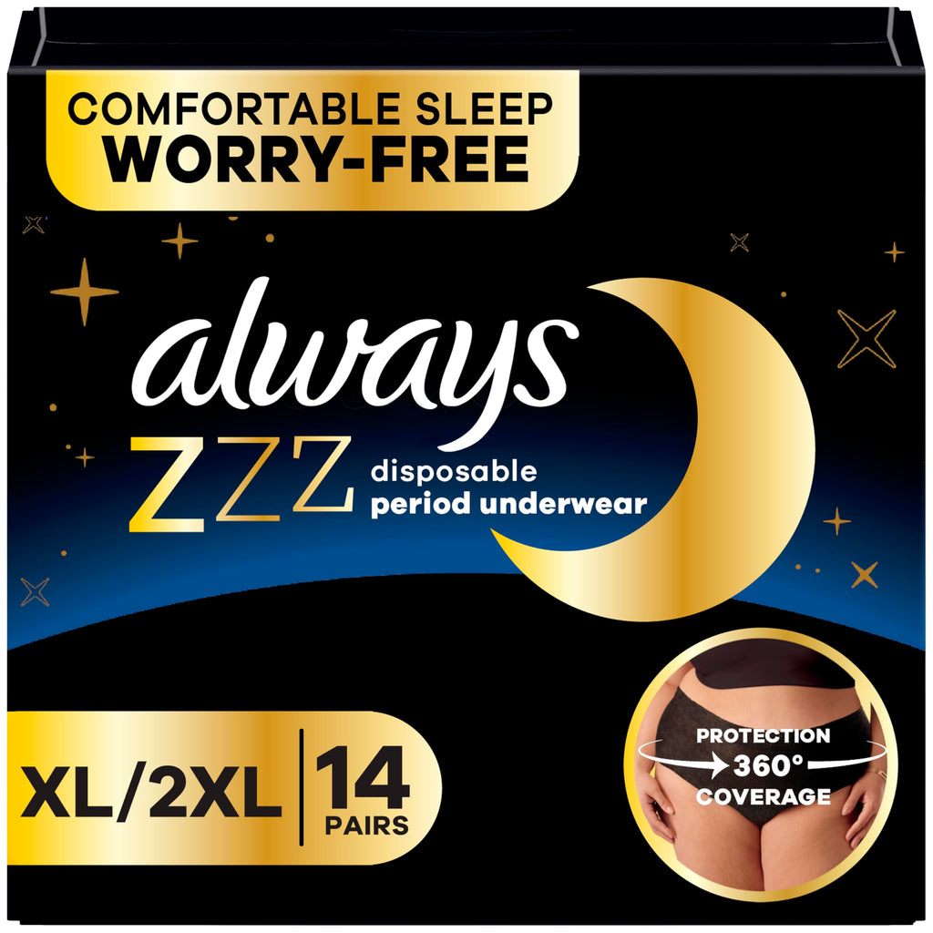 Always ZZZs Disposable Period Underwear