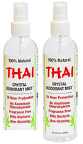Thai Deodorant Stone Crystal Mist Natural Deodorant Spray 8 oz. Bundle, Pack of 8