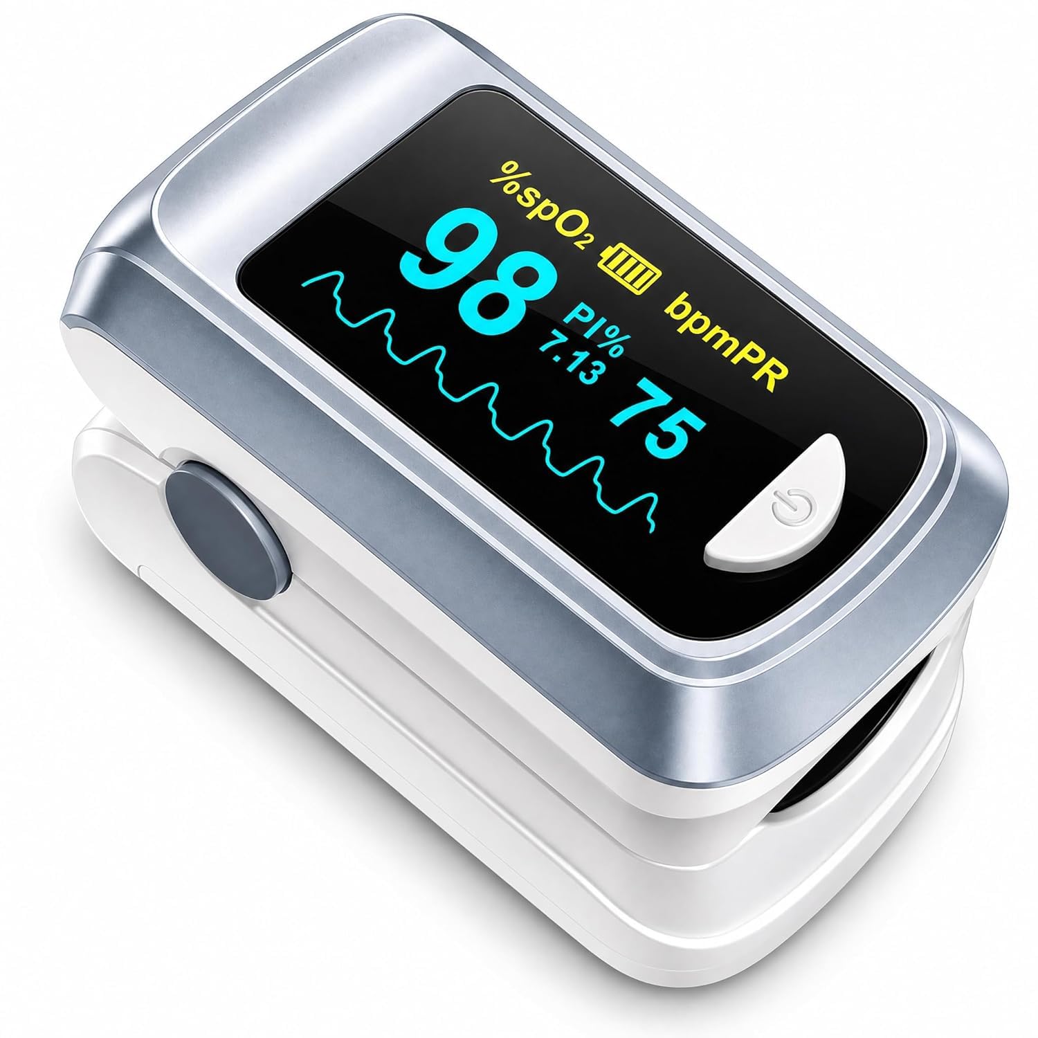Fingertip Pulse Oximeter & Blood Oxygen Monitor