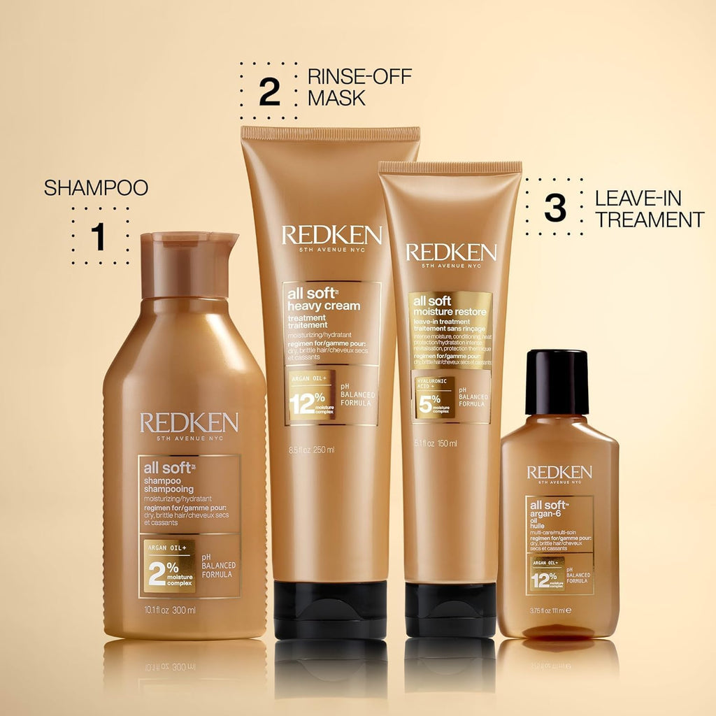 Redken All Soft Heavy Cream Mask Treatment – For Dry Hair, 8.5 Fl Oz
