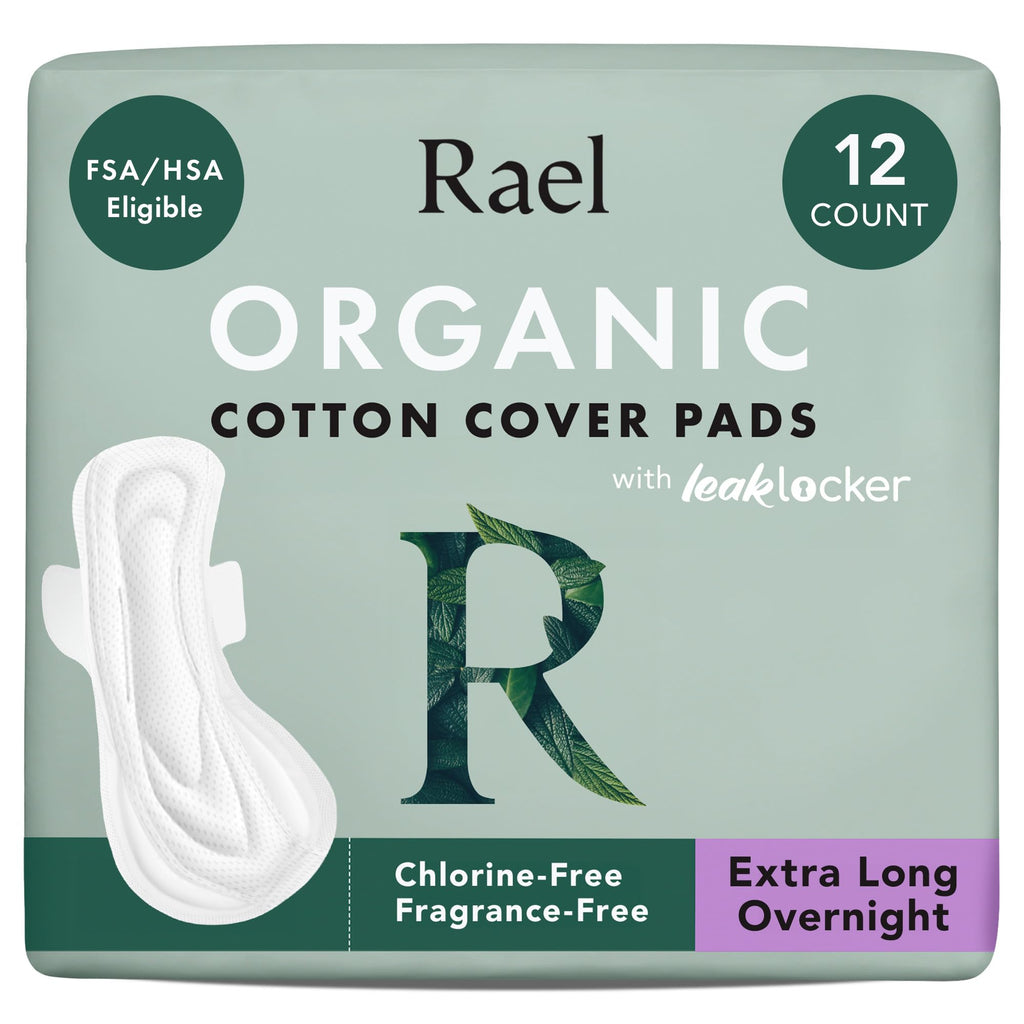 Rael Organic Cotton Sanitary Pads for Women, Regular & Large