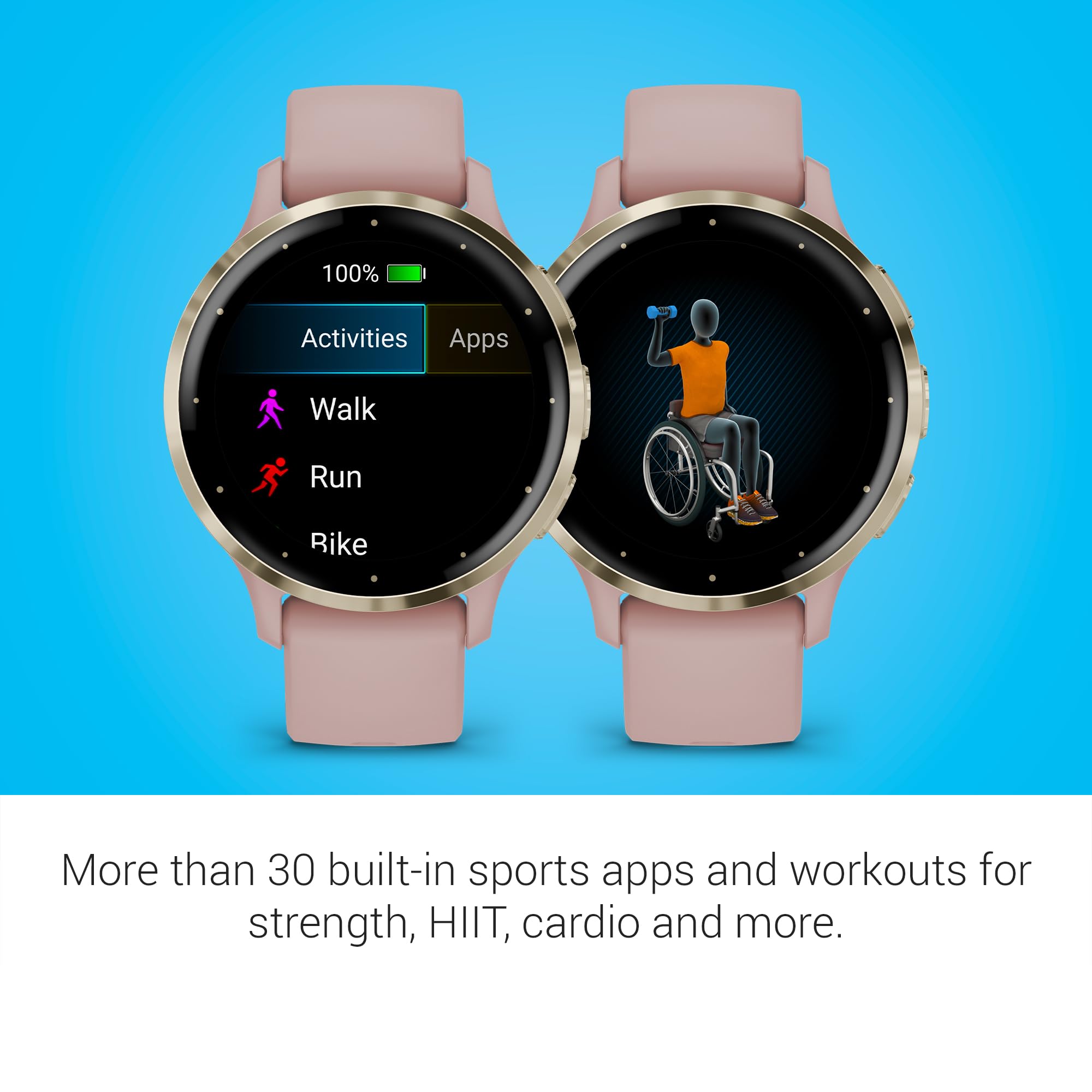 Garmin Venu 3 AMOLED Smartwatch with Stainless Steel Bezel