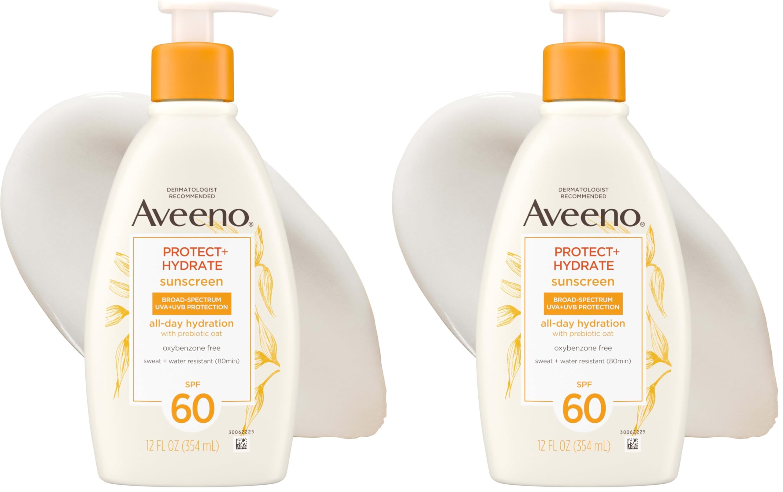 Aveeno Protect + Hydrate Moisturizing Body Sunscreen Lotion with Broad Spectrum SPF & Prebiotic Oat Weightless Refreshing Feel Paraben-Free Oil-Free Oxybenzone-Free 3.0