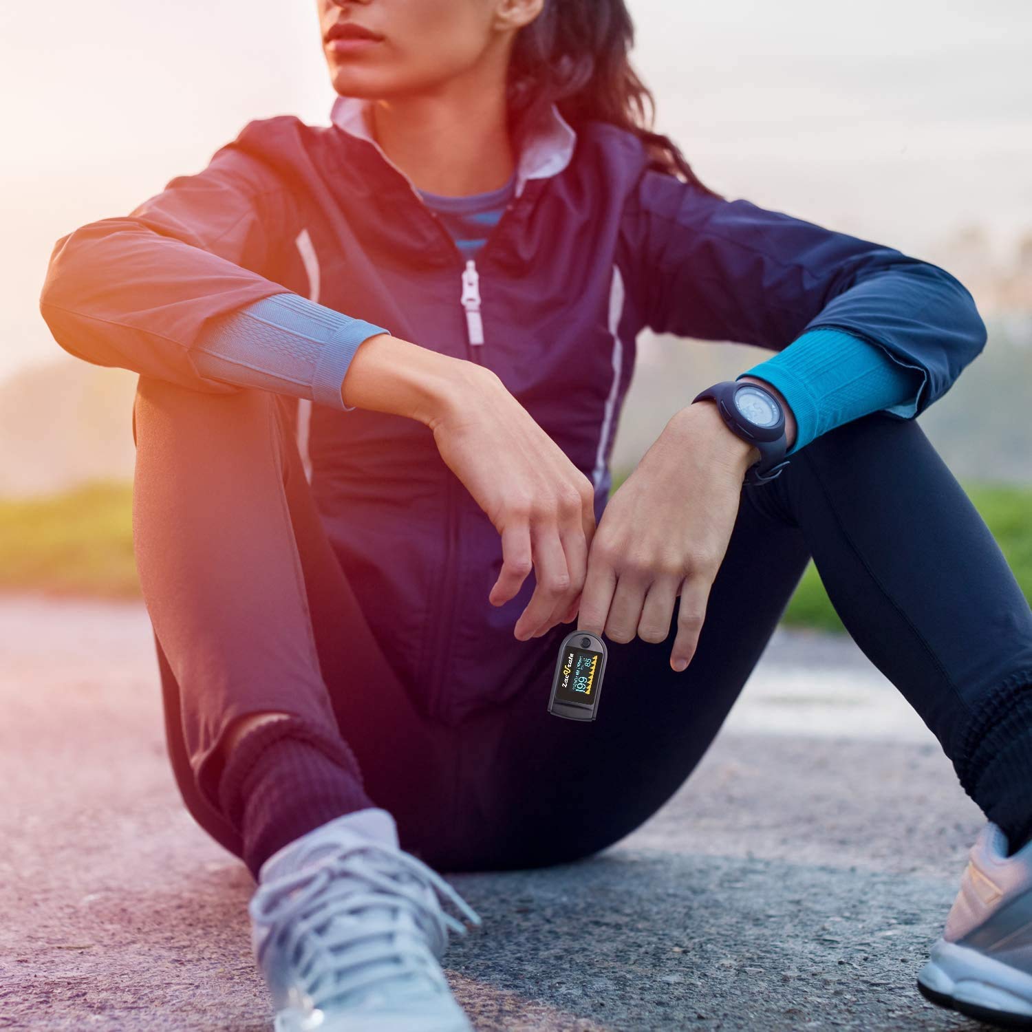 Zacurate 500 Series Fingertip Pulse Oximeter Monitor